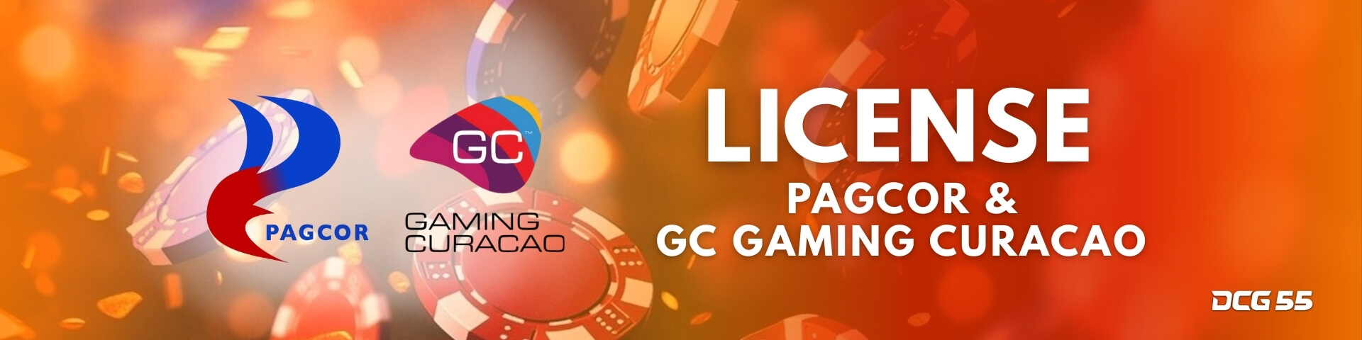 DCG55 licensed by PAGCOR and Gaming Curacao